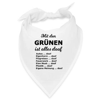 Sprüche zu den Wahlen - Bandana - Weiß - Vorne