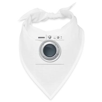 Waschmaschine Kostüm lustiges - Karneval Fasching - Bandana - Weiß - Vorne