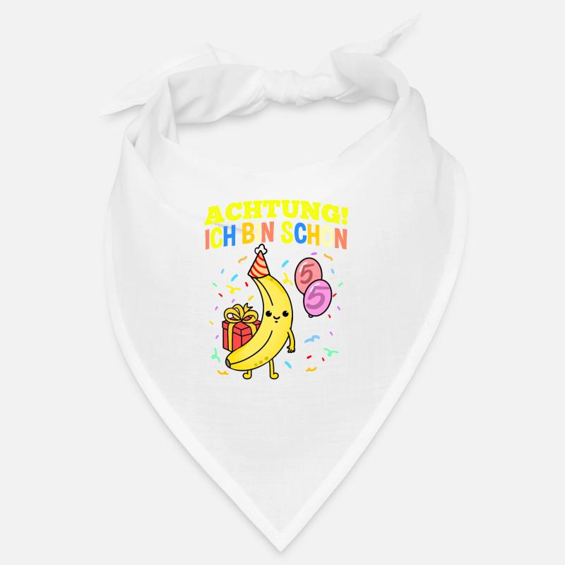 Achtung Ich Bin Schon 5 Gemüse Geburtstag Banane Bandana