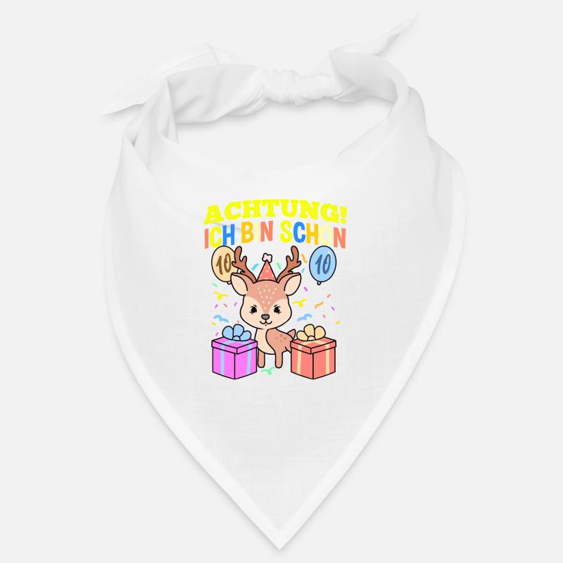 Achtung Ich Bin Schon 10 Geburtstag Hirsch Bandana