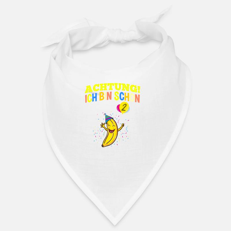Achtung Ich Bin Schon 2 Geburtstag Banane Bandana