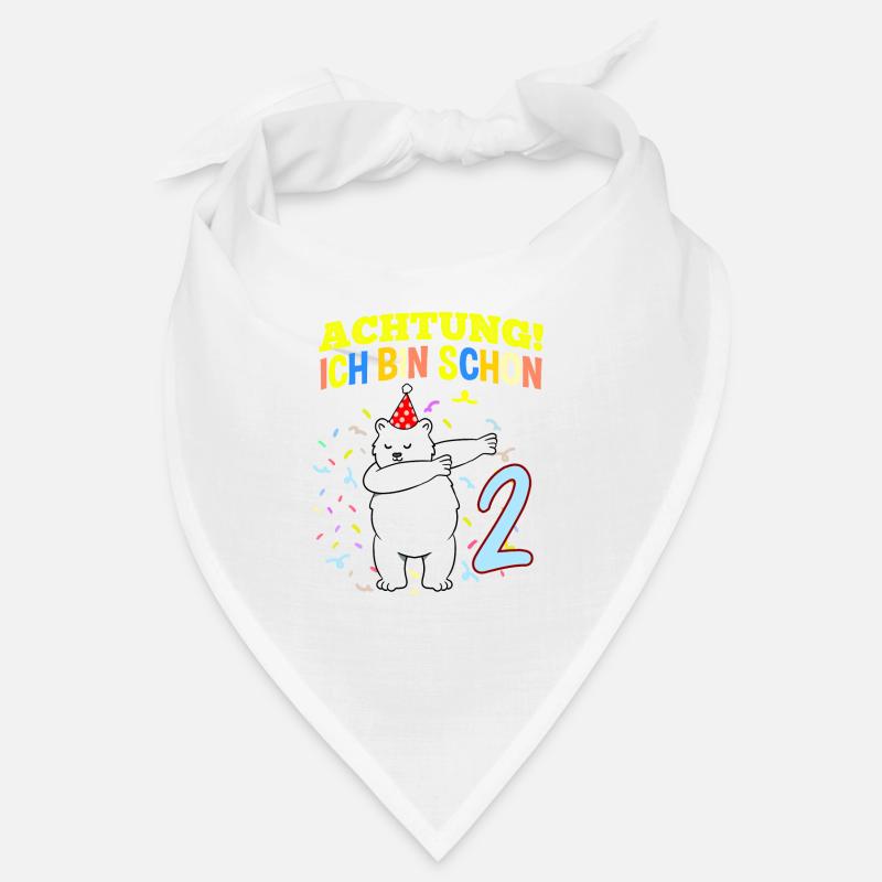 Achtung Ich Bin Schon 2 Geburtstag Eisbär Bandana