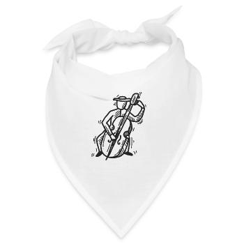 Cello - Cellist - Bandana - Weiß - Vorne