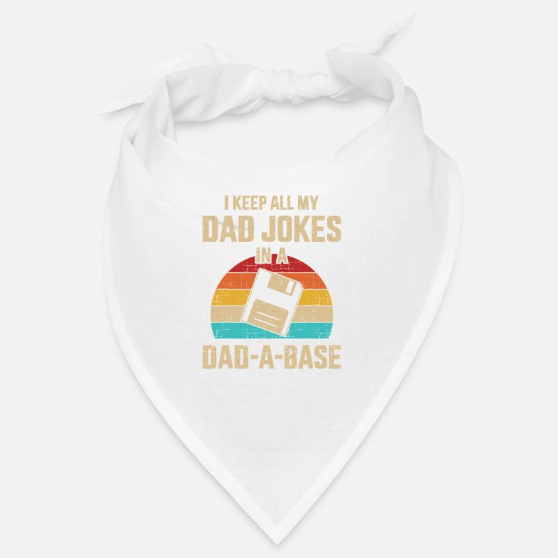 Dad Jokes in Dad a Base - Bandana - Weiß
