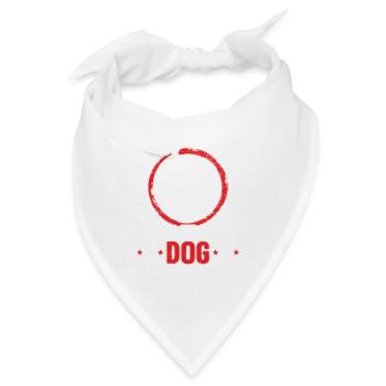 Hundetrainer Tiertrainer Hundeschule Hundetraining - Bandana - Weiß - Vorne