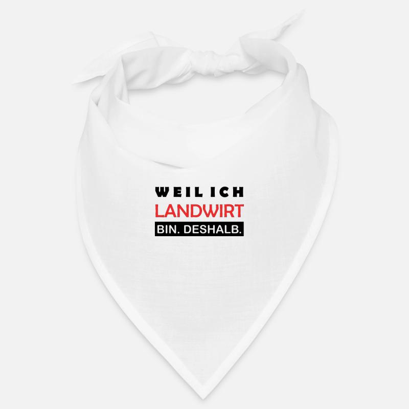 Weil ich Landwirt bin Deshalb Bauer Lustig Bandana