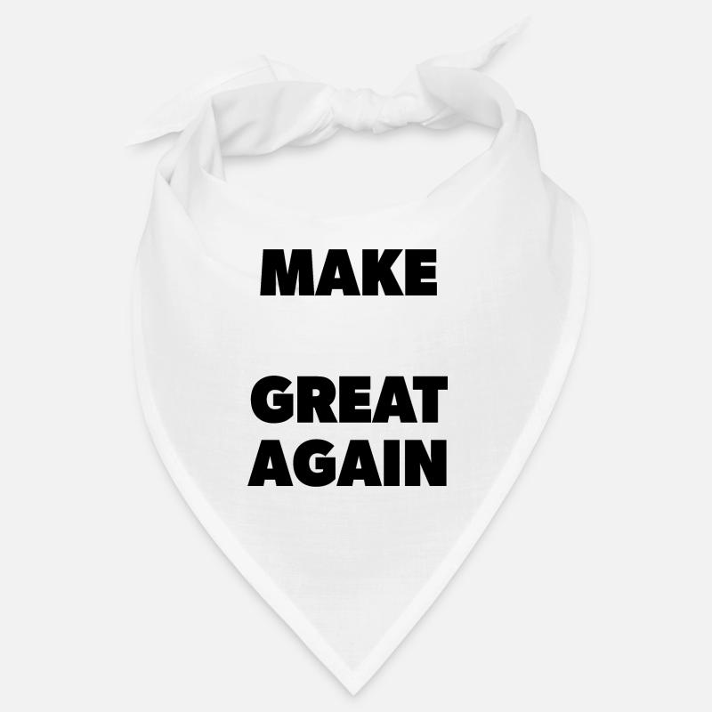 Make "___" Great Again - Schablone - Bandana - Weiß