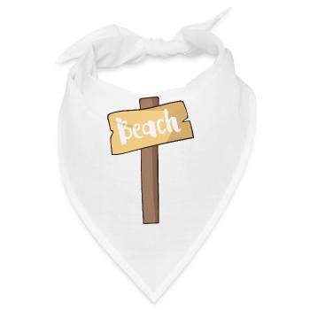 Strand - Bandana - Weiß - Vorne