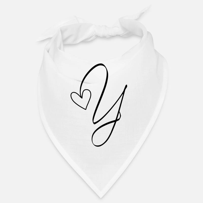 Buchstabe Y Ypsilon Buchstabe-Y Kalligrafie Bandana
