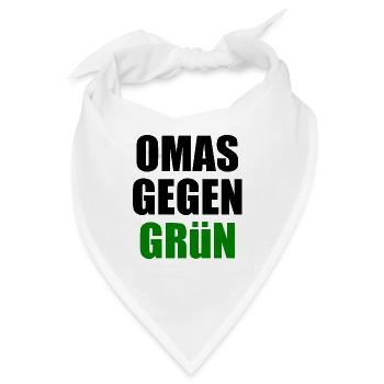 Omas gegen grün - Bandana - Weiß - Vorne