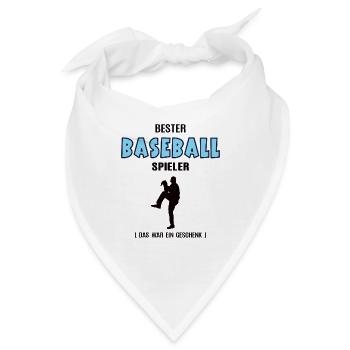Baseball Spieler Bester Baseballer Geburtstag - Bandana - Weiß - Vorne
