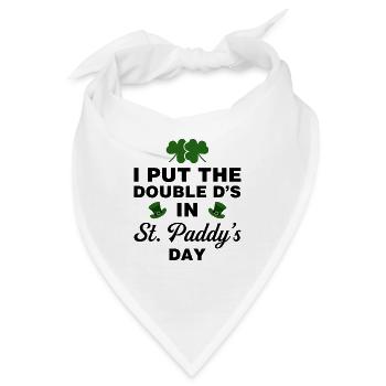 Ich habe die Doppel-D's in St. Paddy's Day gesetzt - Bandana - Weiß - Vorne