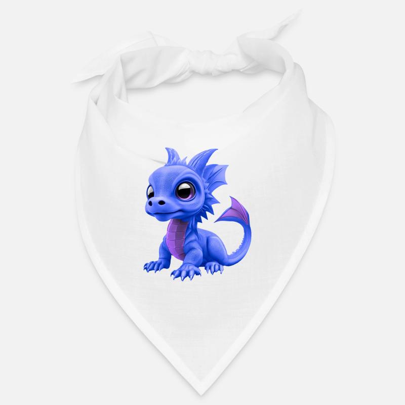 Bébé Dragon Bleu | Mignon bébé dragon bleu Bandana
