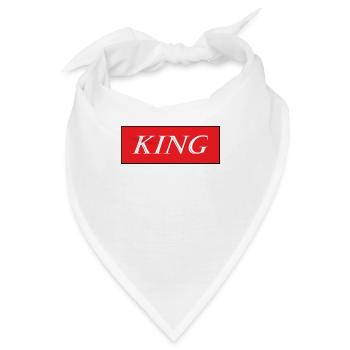 King Geschenkidee - Bandana - Weiß - Vorne