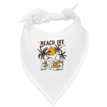 Beach Life - Bandana - Weiß - Vorne