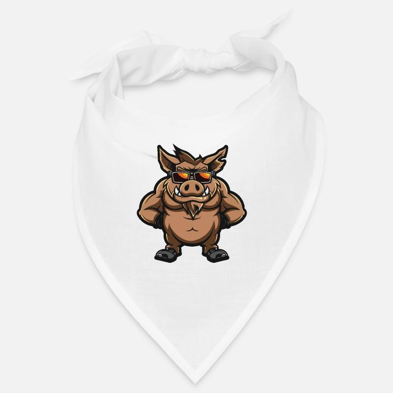 Sanglier Cochon Bande Dessinée Cool Bandana