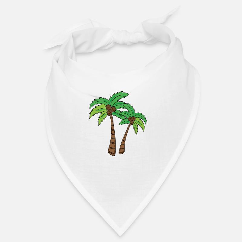Palm tree - Bandana - white
