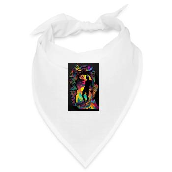 TRIPPY ART - Bandana - Weiß - Vorne