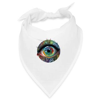TRIPPY AUGE - Bandana - Weiß - Vorne