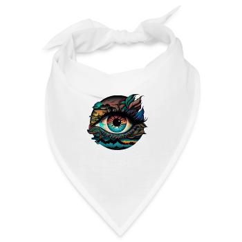 TRIPPY AUGE - Bandana - Weiß - Vorne