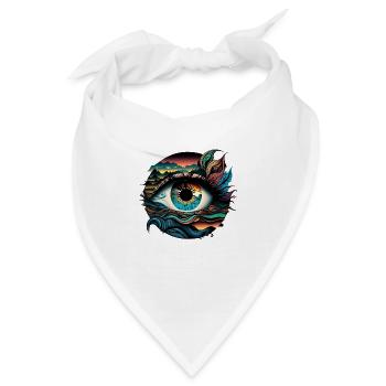 TRIPPY AUGE - Bandana - Weiß - Vorne