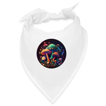 TRIPPY PILZE - Bandana - Weiß - Vorne