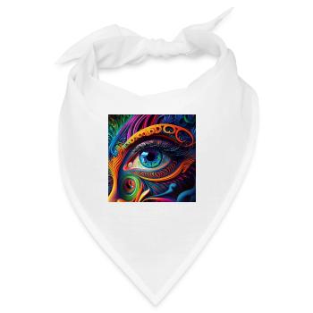 TRIPPY AUGE - Bandana - Weiß - Vorne