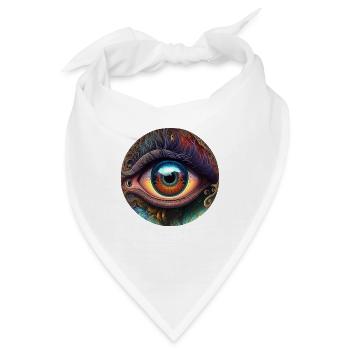 TRIPPY AUGE - Bandana - Weiß - Vorne