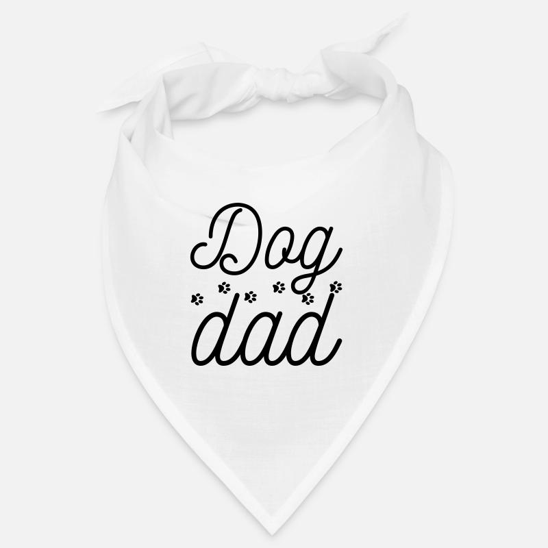 Hund Papa - Bandana - Weiß