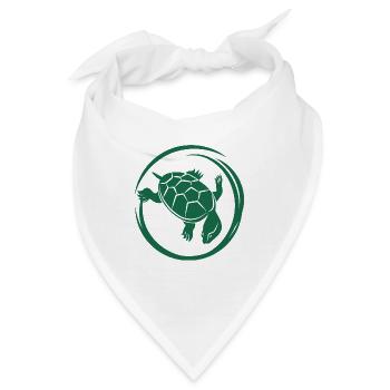 Schildkröte / Kriechtier - Reptilie - Bandana - Weiß - Vorne
