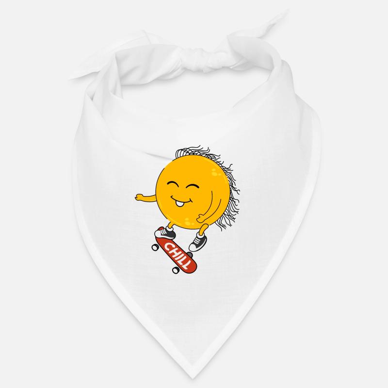 Sun on a skateboard Bandana