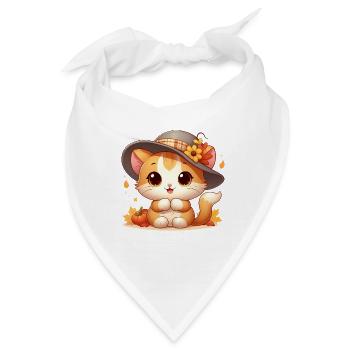 Herbst Kat3 - Bandana - Weiß - Vorne