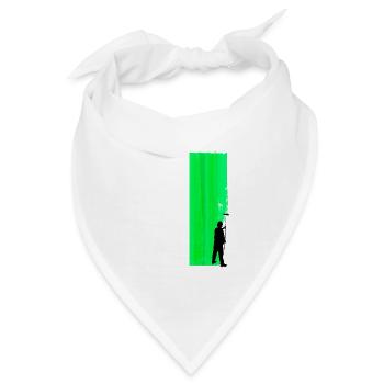 Die Wand grün streichen - Bandana - Weiß - Vorne