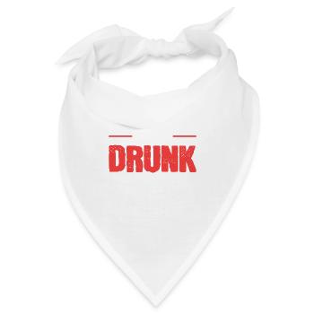 Gut in darts. Alkoholische Person Geschenk - Bandana - Weiß - Vorne