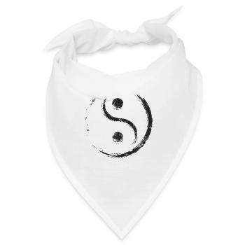 Yin and Yang Ausgleich - Bandana - Weiß - Vorne