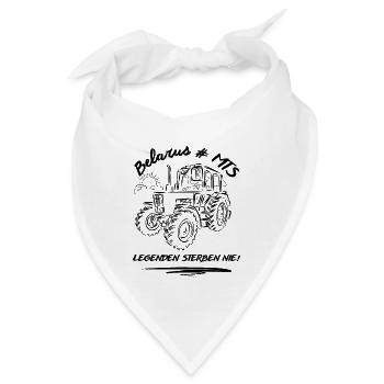Belarus # MTS / DDR Landmaschinen - Bandana - Weiß - Vorne