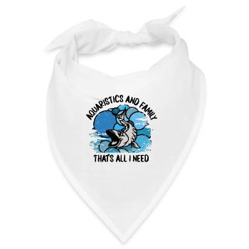Aquarium Aquarianer Fische Zierfische Aquaristik - Bandana - Weiß - Vorne