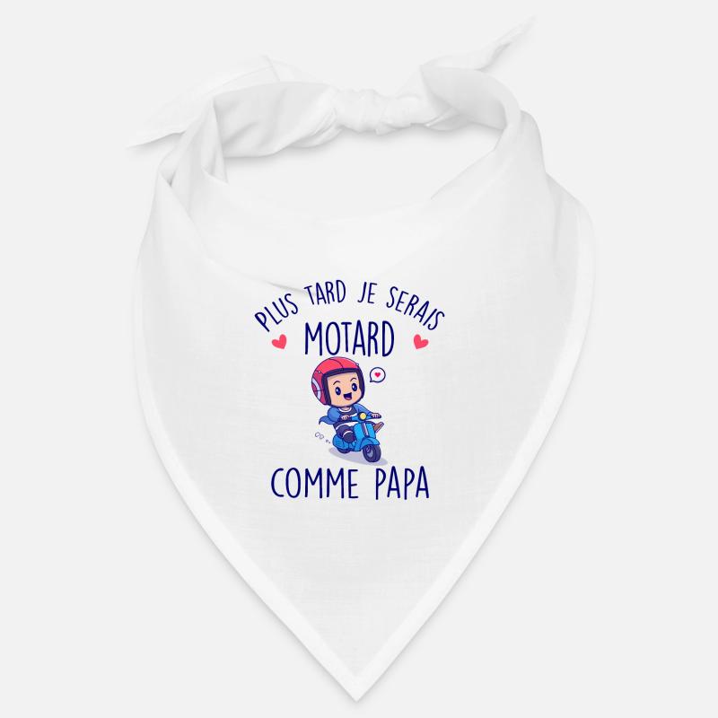 Plus tard je serais motard comme papa bébé Garçon Bandana