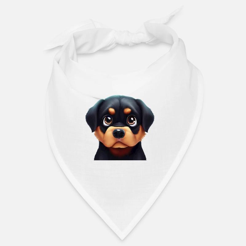 Visage amical de Rottweiler Bandana
