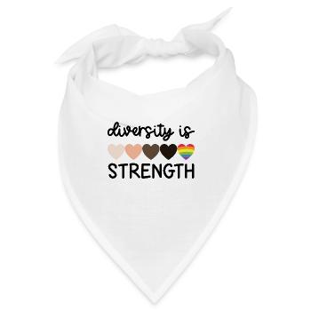 diversity is strength - Bandana - Weiß - Vorne