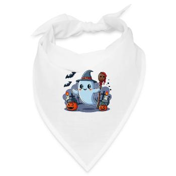 Herr Buh Halloween - Bandana - Weiß - Vorne
