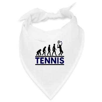 Tennis Evolution Schläger Sport - Bandana - Weiß - Vorne