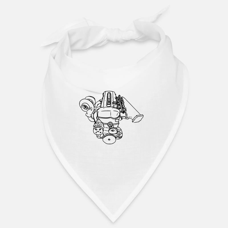 2JZ Motor Engine Turbo JDM Legend Gift Idea Bandana