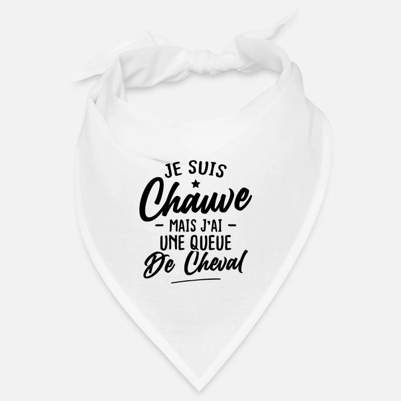 Je suis chauve mais j'ai une queue de cheval Bandana
