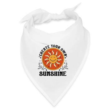 Sonne und strahlen - Bandana - Weiß - Vorne