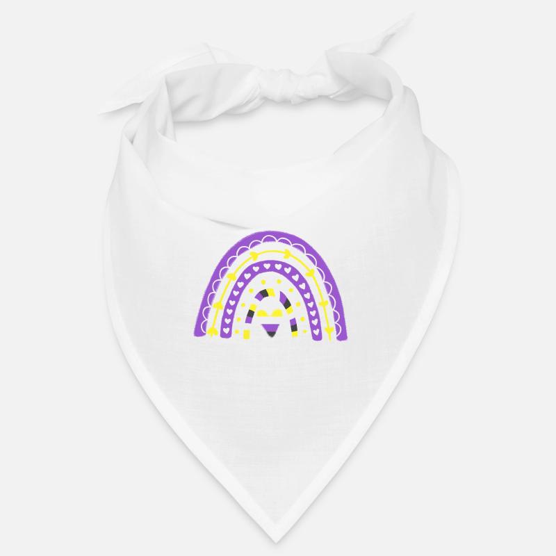 Nonbinary Pride Boho Rainbow Bandana