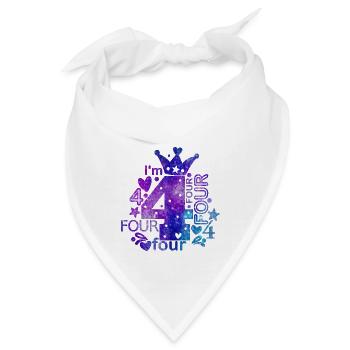 I'm 4 - Bandana - Weiß - Vorne