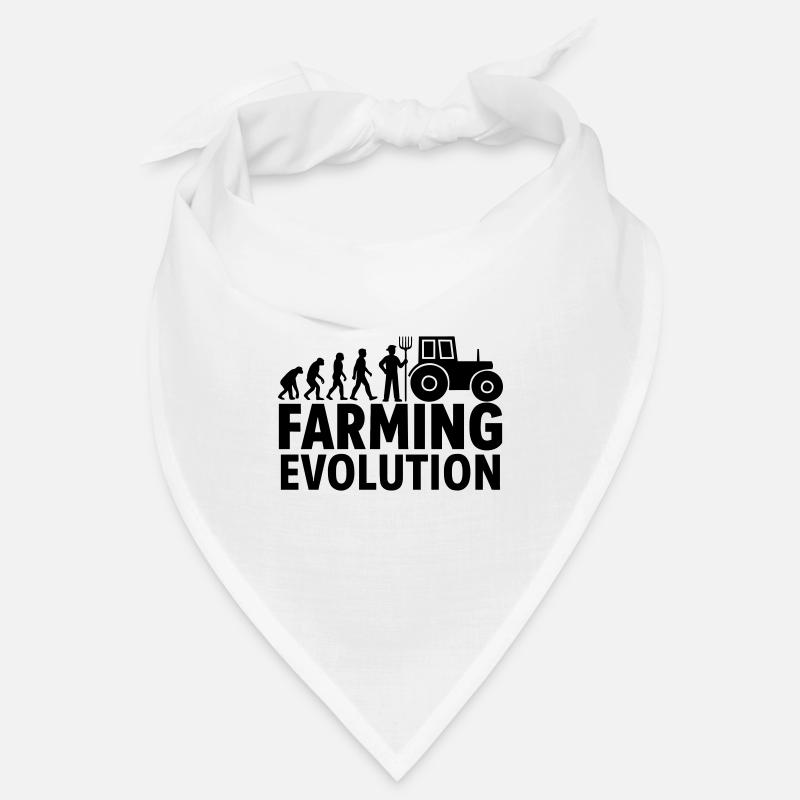 Agriculture Evolution Tractor Farmer Bandana