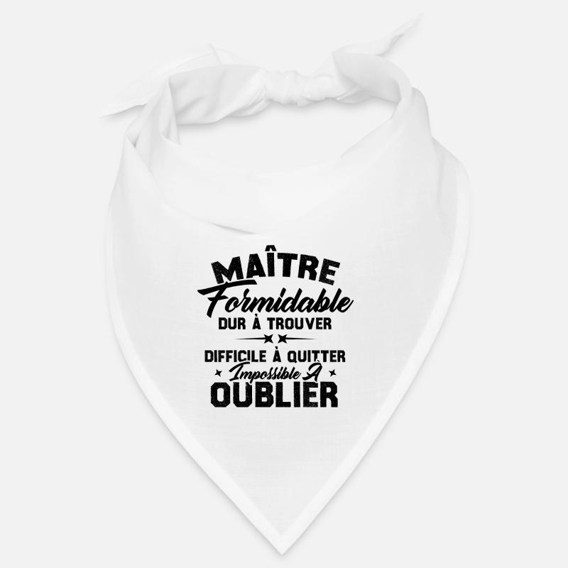 Maître Formidable Idée Cadeau Maître D'école Bandana
