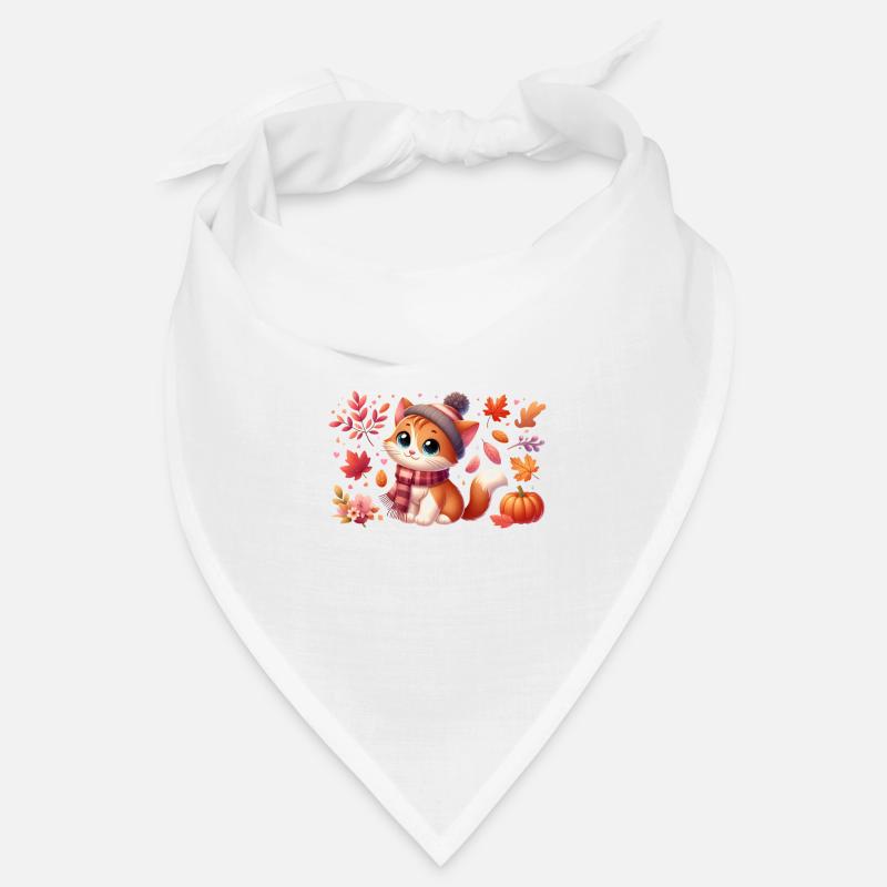 Herbst Katze 3 Bandana